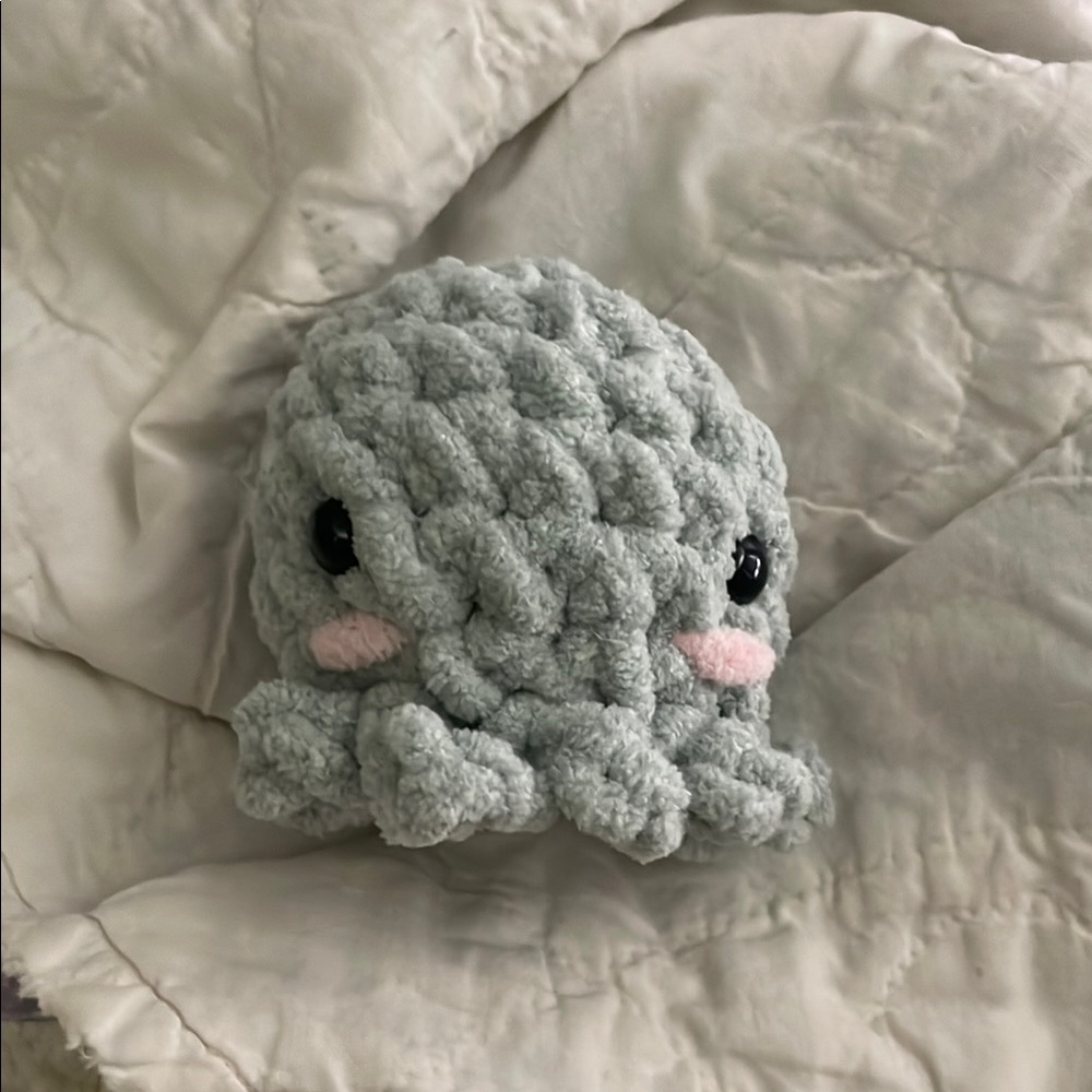 Handmade Crochet Octopus...with blush!!